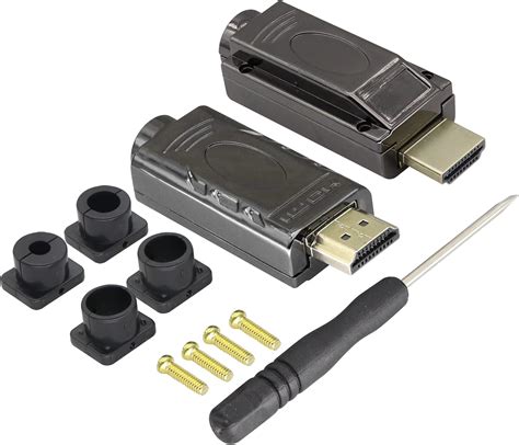 HDMI Solderless Head Screw Terminal Metal Shell Adapter, 